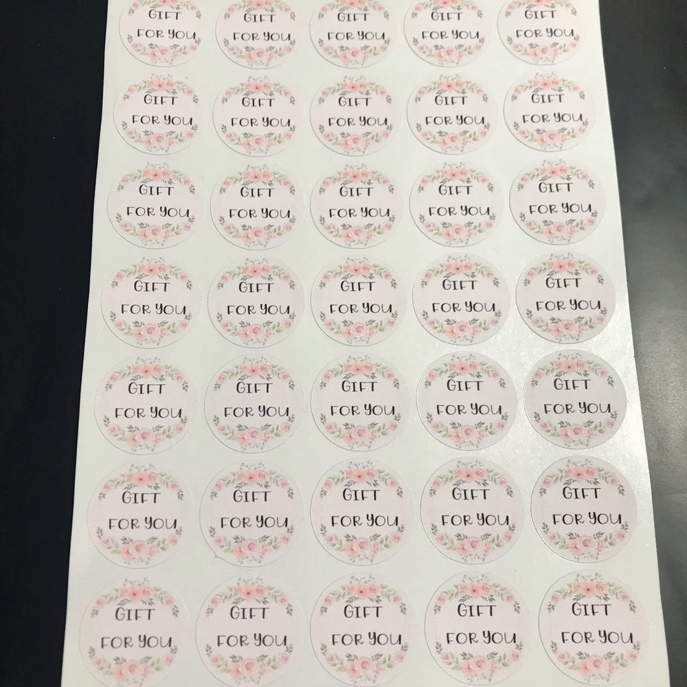 70 gift for you stickers 1.25” round glossy